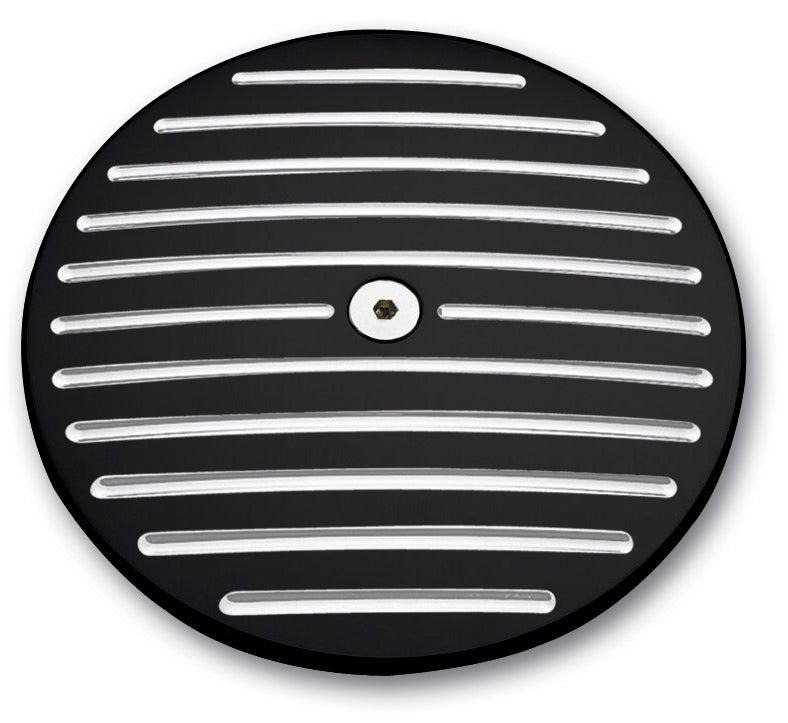 Billet Air Cleaner Cover, 84-99 Big Twin, Ball Milled, Black