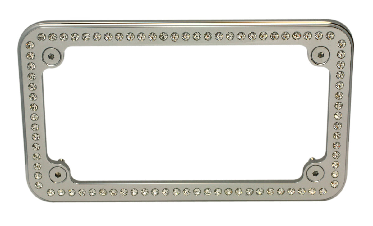 Bling motorcycle deals license plate frame