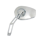 #102100 & #102110, Mirror, Micro OEM, V2 cut out stem, Chrome