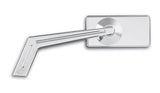 #102370 & #102390 Mirror, Weekend Warrior Stem, W/Rectangle Head Ball Milled Chrome