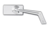 #102370 & #102390 Mirror, Weekend Warrior Stem, W/Rectangle Head Ball Milled Chrome