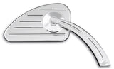 Mirror Pair Chrome Ball Milled #102550, #102570, Tear Drop Stem, with Tear Drop Head