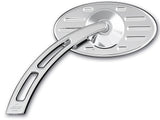 #102630 #102640 Mirror Chrome, Pro-Street Oval Ball Milled Head, with Teardrop Cut-Out Stem