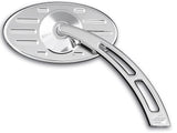 #102630 #102640 Mirror Chrome, Pro-Street Oval Ball Milled Head, with Teardrop Cut-Out Stem