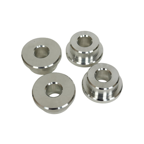 #103050RAW, Solid Mount Billet Riser Bushing kit, RAW Aluminum, Dyna, FXR, Sportster