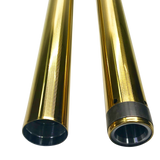 #105120G, Dyna 49mm Fork Tubes 25.5", Gold TIN, 06-17 FXD