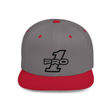 PRO 1 Stamp logo, Flat Bill Snapback