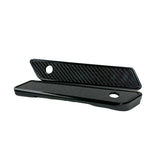 #104725B Slim Line Saddle Bag Latch Covers, Black with Carbon Inserts, Fits 14-23 Touring