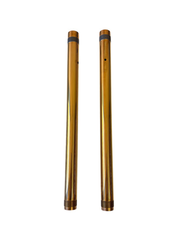 #105440G, 43mm +2” Fork Tube, Gold TIN, 22-25 FXLRST