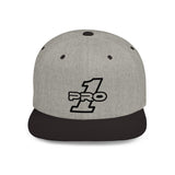 PRO 1 Stamp logo, Flat Bill Snapback