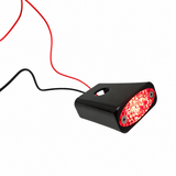 #909107BR Billet Fender Strut  RED LED Marker Light, Black, Pair. 91-05 Dyna.