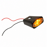 #909107B Billet Fender Strut AMBER LED Marker Light, Black, Pair. 91-05 Dyna.
