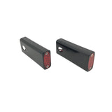 #909108BR Billet Fender Strut RED LED Marker Light, Black, Pair. 84-17 Softail.