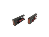 #909108B Billet Fender Strut AMBER LED Marker Light, Black, Pair.84-17 Softail.