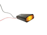 #909108B Billet Fender Strut AMBER LED Marker Light, Black, Pair.84-17 Softail.