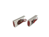 #909105R Billet Fender Strut Marker Light, RED LED, Chrome, 06-17 Dyna