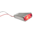 #909108R Billet Fender Strut  RED LED Marker Light, Chrome, Pair. 84-17 Softail.