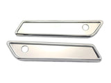 #104721 Slim Line Saddle Bag Latch Covers, Smooth, Chrome, Fits 14-23 Touring
