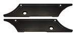 #104710B Saddle Bag Latch Covers, Smooth, Black Anodized, 1993-13 Touring