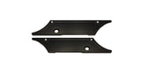 #104710B Saddle Bag Latch Covers, Smooth, Black Anodized, 1993-13 Touring