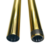 #105130G, Dyna 49mm Fork Tubes 27.5", Gold TIN, 06-17 FXD