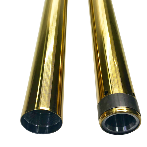 #105130G, Dyna 49mm Fork Tubes 27.5", Gold TIN, 06-17 FXD