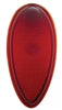 Replacement Lens only for 400749 Teardrop Taillight.  Includes gasket.