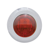 #402230  Mini Marker Light, Dual Function, w/Clear Lens, (3) Red LED, 1-1/8"