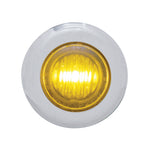 #402220  Mini Marker Light, Dual Function, w/Clear Lens, (3) Amber LED, 1-1/8"