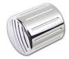 #875230 Oil Filter Cover, Ball Milled, Chrome, Yamaha, Honda