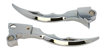 #908300 Pro-One Blade Lever Set, Chrome, 1996-2017 BIG TWIN, 1996-2003 XL