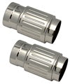 Ball Milled Chrome Billet Fork Slider Covers, Pair