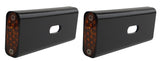 #909105B Billet Fender Strut Marker Light, AMBER LED, Black, 06-17 Dyna
